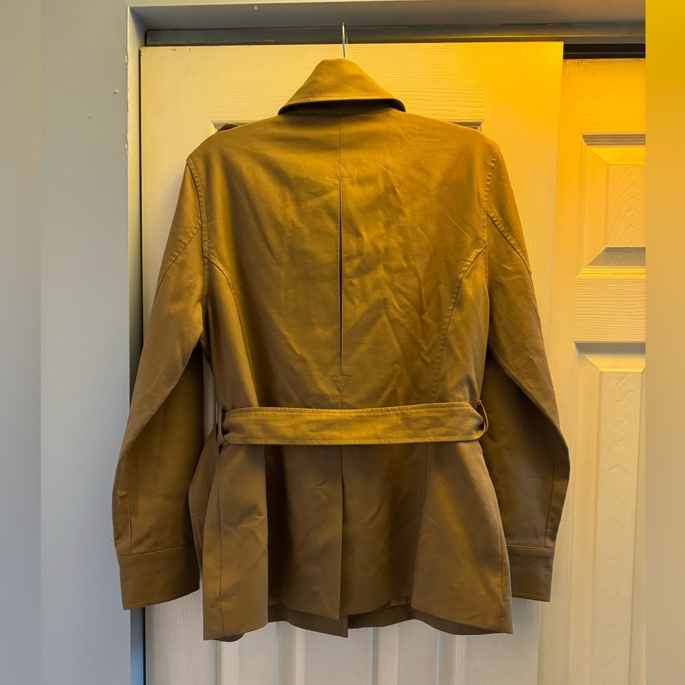 Women's Tan Belted Jacket - Picture 3 of 13